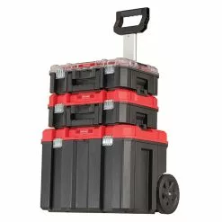 CRAFTSMAN Portable Storage Tower - 3 Boxes - Red and Black