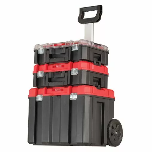 CRAFTSMAN Portable Storage Tower - 3 Boxes - Red and Black -Craftsman Sales Shop 00276521 L