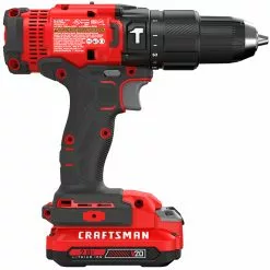 Craftsman V20 1/2-in Cordless Hammer Drill Kit with 20-Volt 1.3Ah Li-Ion Batteries - 1500 RPM - Keyless - 2-Speed -Craftsman Sales Shop 00276535d L