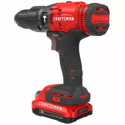Craftsman V20 1/2-in Cordless Hammer Drill Kit with 20-Volt 1.3Ah Li-Ion Batteries - 1500 RPM - Keyless - 2-Speed -Craftsman Sales Shop 00276535e L