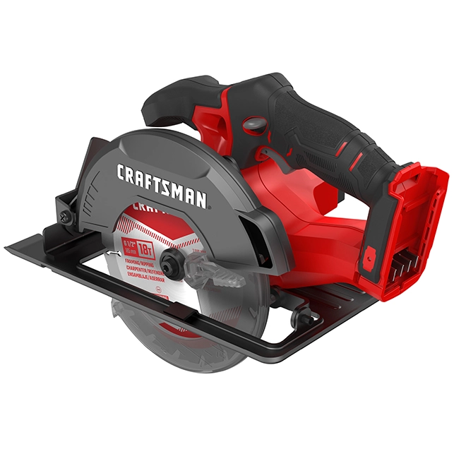 Craftsman 20-V 6 1/2-in Cordless Circular Saw - 4000-RPM - 50° Bevel Capacity - Bare Tool (battery not included) 5 Craftsman 20-V 6 1/2-in Cordless Circular Saw - 4000-RPM - 50° Bevel Capacity - Bare Tool (battery not included) - Image 5
