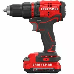 Craftsman V20 1/2-in Cordless Drill Kit - 1900 RPM - Brushless Motor - LED Light - Dual Speed Mode -Craftsman Sales Shop 00276543c L