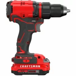 Craftsman V20 1/2-in Cordless Drill Kit - 1900 RPM - Brushless Motor - LED Light - Dual Speed Mode -Craftsman Sales Shop 00276543e L