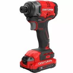 Craftsman V20 Cordless Impact Driver with Li-Ion Battery - 2800 RPM - Brushless Motor