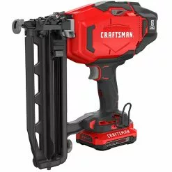 Craftsman V20 20-Volt Max Cordless 2 1/2-in Finish Nailer Kit - 16-Gauge - Over-Moulded Handle