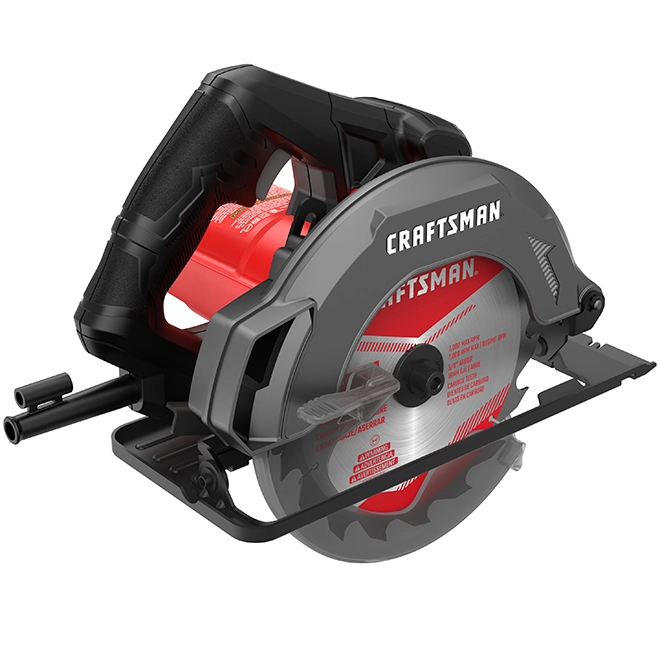 CRAFTSMAN Circular Saw - 7 1/4" Blade with 18 Teeth - 13 A - Black/Red 3 CRAFTSMAN Circular Saw - 7 1/4" Blade with 18 Teeth - 13 A - Black/Red - Image 3