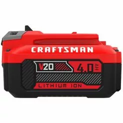 Craftsman 20-Volts 4Ah Premium Lithium Ion Battery - 3-LED Charge Indicator - No Self-Discharge - 1-Hour Charge Time