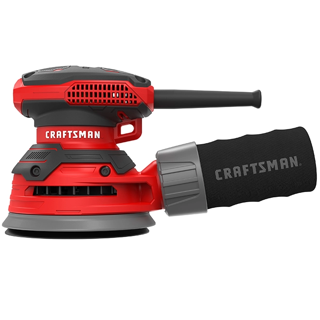 Craftsman 5-in Corded Random Orbit Sander with Dust Bag - 3-Amp Motor - 12000 OPM - 8 Holes - Dust-Sealed Switch 2 Craftsman 5-in Corded Random Orbit Sander with Dust Bag - 3-Amp Motor - 12000 OPM - 8 Holes - Dust-Sealed Switch - Image 2