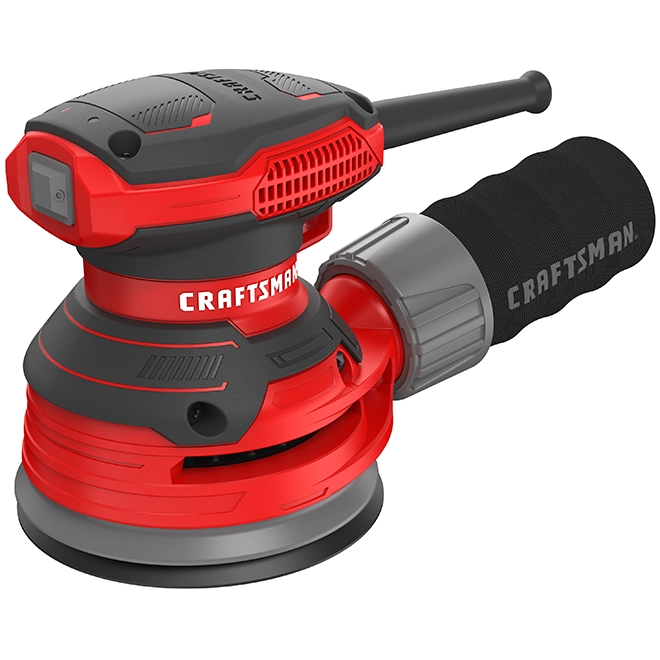 Craftsman 5-in Corded Random Orbit Sander with Dust Bag - 3-Amp Motor - 12000 OPM - 8 Holes - Dust-Sealed Switch 3 Craftsman 5-in Corded Random Orbit Sander with Dust Bag - 3-Amp Motor - 12000 OPM - 8 Holes - Dust-Sealed Switch - Image 3