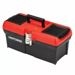 CRAFTSMAN Plastic Tool Box - 16" - Red and Black