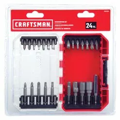 Craftsman Screwdriver Bit Set - 24 Pieces - Shock-Resistant Steel - Hard Protective Case -Craftsman Sales Shop 00276591d L