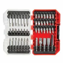CRAFTSMAN Set of 47 Screwdriving Bits - Red and Black