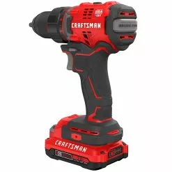 Craftsman V20 Cordless Drill Kit with Batteries and Charger - Brushless Motor - LED Light - Variable Speed -Craftsman Sales Shop 00276596e L