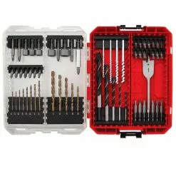 Craftsman Drive and Drill Bit Set - 60 Pieces - Shock-Resistant Steel - Hard Protective Case