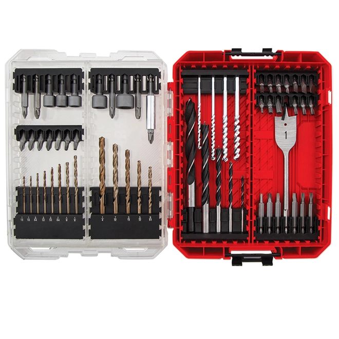 Craftsman Drive and Drill Bit Set - 60 Pieces - Shock-Resistant Steel - Hard Protective Case 1 Craftsman Drive and Drill Bit Set - 60 Pieces - Shock-Resistant Steel - Hard Protective Case