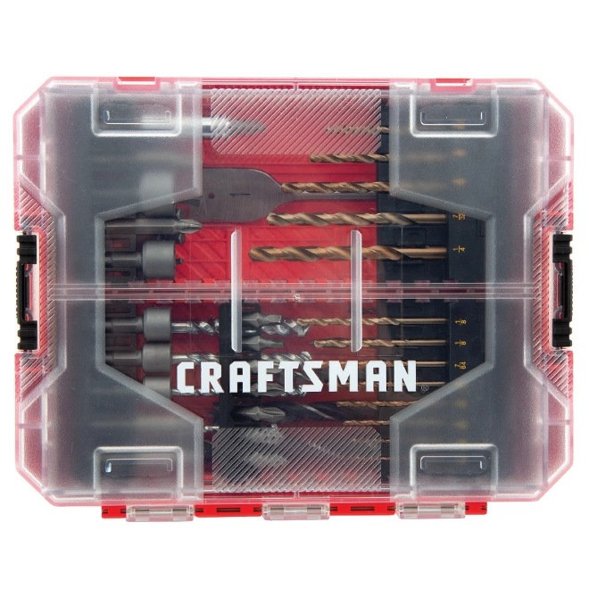 Craftsman Drive and Drill Bit Set - 60 Pieces - Shock-Resistant Steel - Hard Protective Case 2 Craftsman Drive and Drill Bit Set - 60 Pieces - Shock-Resistant Steel - Hard Protective Case - Image 2