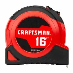 CRAFTSMAN Self-Locking Measuring Tape - 3/4'' x 16' - Red