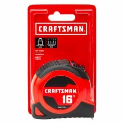 CRAFTSMAN Self-Locking Measuring Tape - 3/4'' x 16' - Red -Craftsman Sales Shop 00276607e L