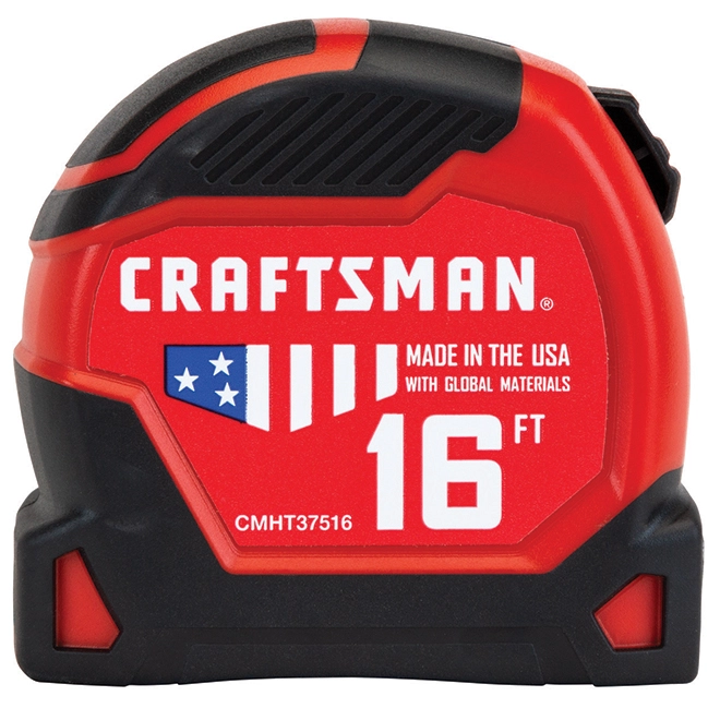 CRAFTSMAN PRO-11 Measuring Tape - 1.25'' x 16' - Red and Black 2 CRAFTSMAN PRO-11 Measuring Tape - 1.25'' x 16' - Red and Black - Image 2