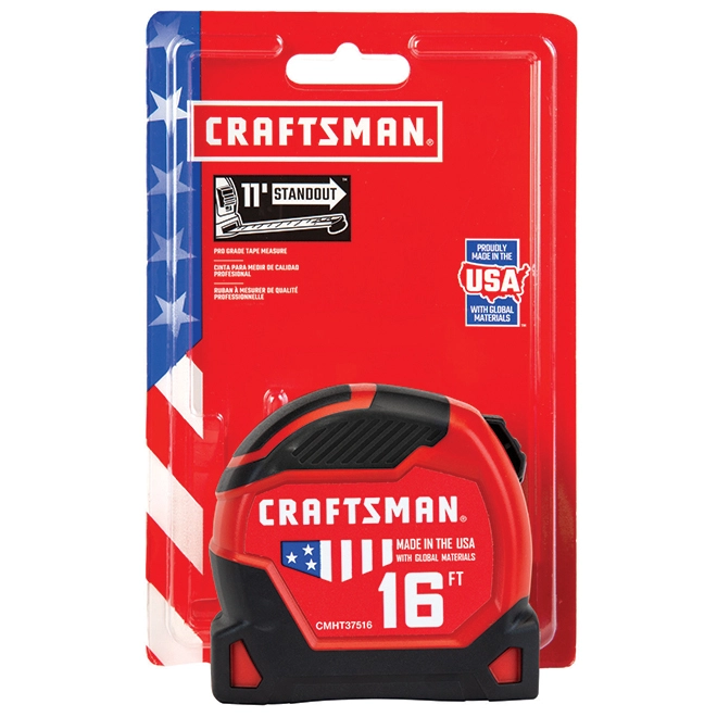 CRAFTSMAN PRO-11 Measuring Tape - 1.25'' x 16' - Red and Black 4 CRAFTSMAN PRO-11 Measuring Tape - 1.25'' x 16' - Red and Black - Image 4