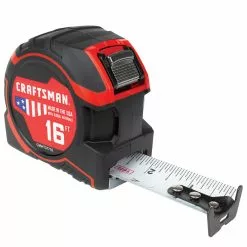 CRAFTSMAN PRO-LOCK Measuring Tape - 1.25'' x 16' - Black/Red 6 CRAFTSMAN PRO-LOCK Measuring Tape - 1.25'' x 16' - Black/Red -Craftsman Sales Shop 00276615c L
