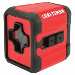 CRAFTSMAN Red Cross Line Laser - 36' Range - 100°