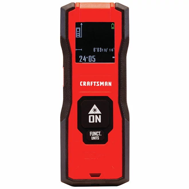 CRAFTSMAN Laser Distance Measurer - Area and Volume - 65' Range 1 CRAFTSMAN Laser Distance Measurer - Area and Volume - 65' Range