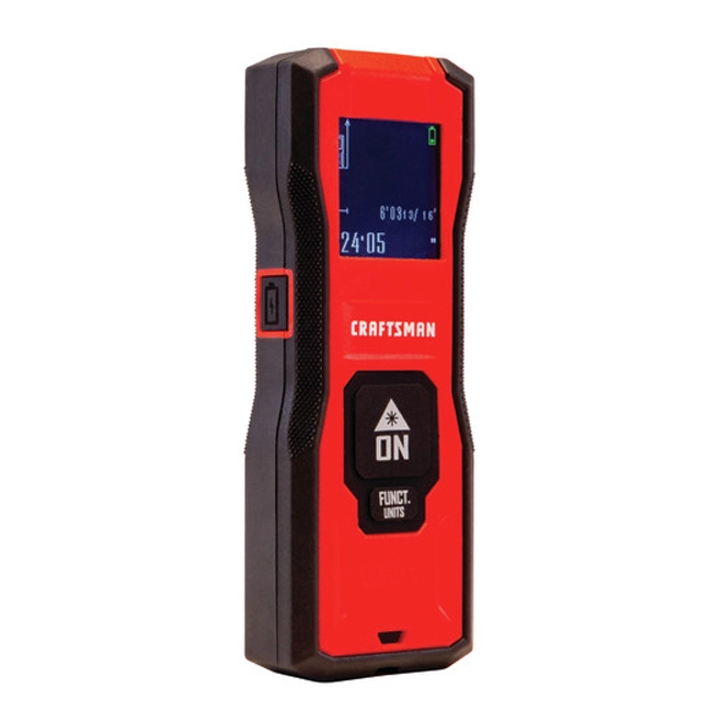 CRAFTSMAN Laser Distance Measurer - Area and Volume - 65' Range 2 CRAFTSMAN Laser Distance Measurer - Area and Volume - 65' Range - Image 2