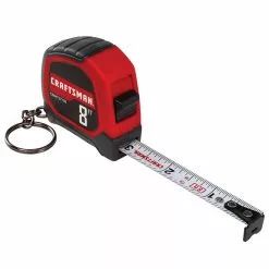 CRAFTSMAN Pocket Measuring Tape with Key Ring - 8'