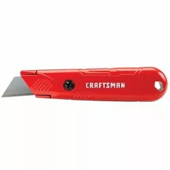 Craftsman Fixed-Blade Utility Knife - 3 Blades - 5.5-in - Red