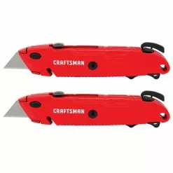 Craftsman Retractable Utility Knives - 5-in - Red - 2-Pack