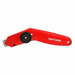 Craftsman Retractable Carpet Knife - 3 Blades - 4.5-in - Red