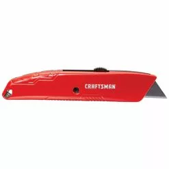 Craftsman Retractable Utility Knife - 3 Positions - 6.25-in - Red and Black