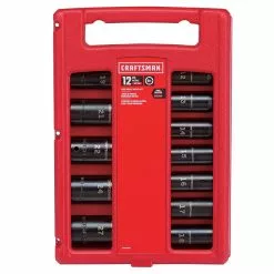CRAFTSMAN Impact Socket Set - 1/2" - Metric - 12 Pieces 5 CRAFTSMAN Impact Socket Set - 1/2" - Metric - 12 Pieces -Craftsman Sales Shop 00276696c L