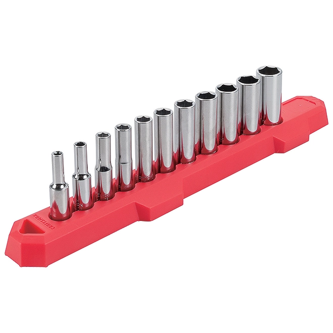 CRAFTSMAN Deep Socket Set - 1/4" - Metric - 11 Pieces 1 CRAFTSMAN Deep Socket Set - 1/4" - Metric - 11 Pieces