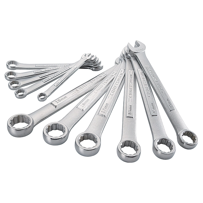 CRAFTSMAN Combination Wrench Set - Metric - 11 Pieces 1 CRAFTSMAN Combination Wrench Set - Metric - 11 Pieces
