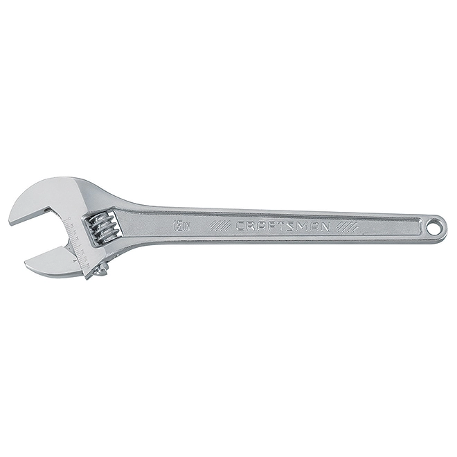 CRAFTSMAN Adjustable Wrench - 15" - Steel - Chrome 1 CRAFTSMAN Adjustable Wrench - 15" - Steel - Chrome