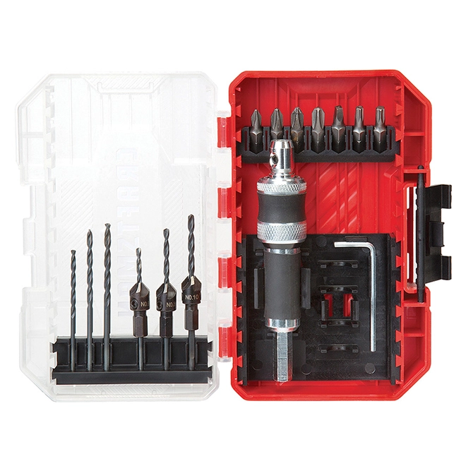 Craftsman Modular Drill and Drive Bit Set - 15 Pieces - Steel - Hard Protective Case 1 Craftsman Modular Drill and Drive Bit Set - 15 Pieces - Steel - Hard Protective Case