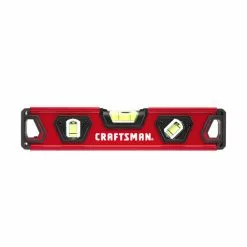 CRAFTSMAN Torpedo Level - Box Beam Style - 9" - Red and Black