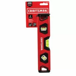 CRAFTSMAN Torpedo Level - Box Beam Style - 9" - Red and Black -Craftsman Sales Shop 00276739c L