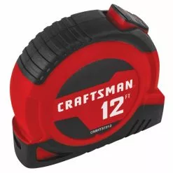 CRAFTSMAN Self-Locking Measuring Tape - 12' - Red -Craftsman Sales Shop 00276743d L