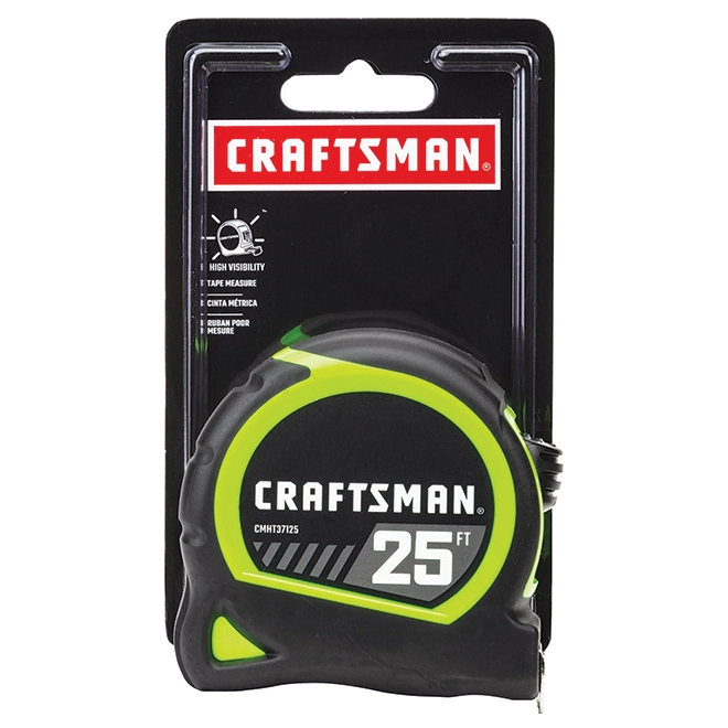 CRAFTSMAN High Visibility Measuring Tape - 25' 4 CRAFTSMAN High Visibility Measuring Tape - 25' - Image 4
