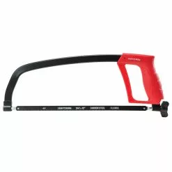 CRAFTSMAN Solid Frame Hacksaw - 12'' - Red and Black