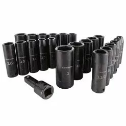 CRAFTSMAN Impact Socket Set - 1/2" - SAE/Metric - 23 Pieces