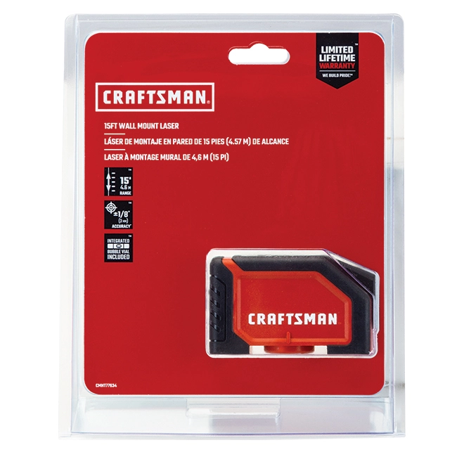 CRAFTSMAN Laser Level - 15' - Red and Black 4 CRAFTSMAN Laser Level - 15' - Red and Black - Image 4