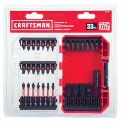 Craftsman Impact Rated 33-Piece Screwdriver Bit Set - Hard Protective Case - Hex Shank -Craftsman Sales Shop 00276836d L