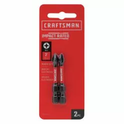 Craftsman Impact Rated Phillips Screwdriver Bit Set - 2-in x 1/4-in - Pack of 2 -Craftsman Sales Shop 00276843c L