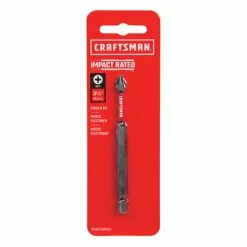 Craftsman Impact Rated Phillips Screwdriver Bit - 3 1/2-in x 1/4-in - Black Oxide High-Speed Steel -Craftsman Sales Shop 00276845c L
