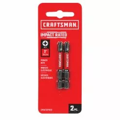 Craftsman Impact Rated Phillips Screwdriver Bits - 2-in x 1/4-in - Pack of 2 -Craftsman Sales Shop 00276847c L