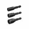 Craftsman Impact Rated Nut Driver Set - 1 7/8-in - Black Oxide High-Speed Steel - Pack of 3
